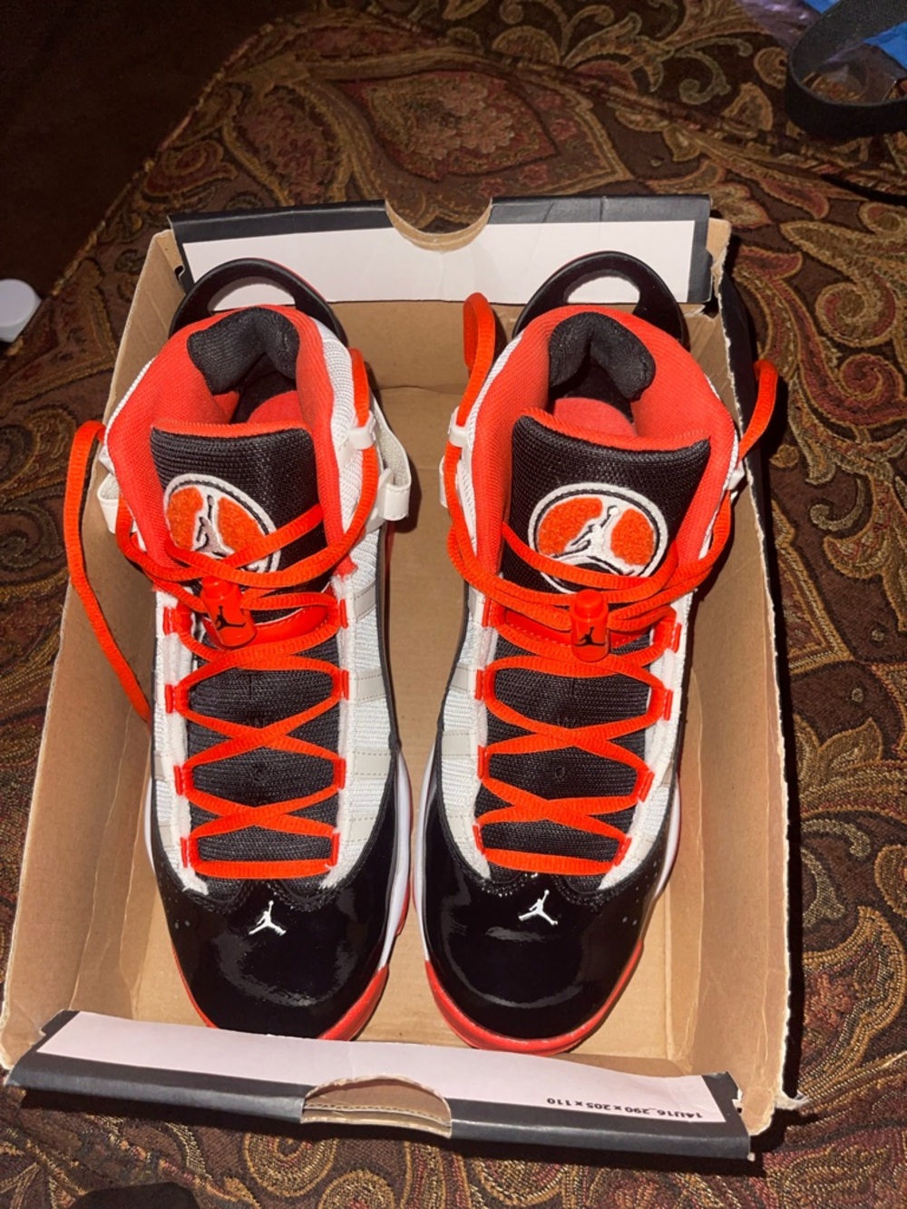 Jordan Kids Sneakers - Orange, Black & White